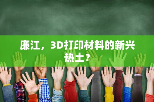 廉江，3D打印材料的新兴热土？
