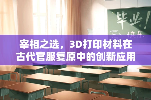 宰相之选，3D打印材料在古代官服复原中的创新应用？