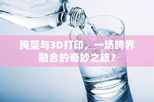 腌菜与3D打印，一场跨界融合的奇妙之旅？