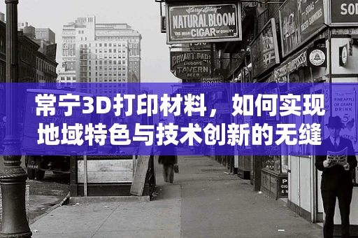 常宁3D打印材料，如何实现地域特色与技术创新的无缝对接？