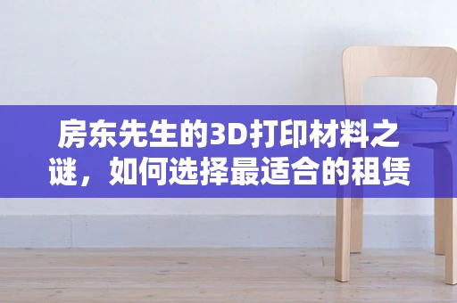 房东先生的3D打印材料之谜，如何选择最适合的租赁空间材料？