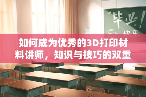 如何成为优秀的3D打印材料讲师，知识与技巧的双重修炼