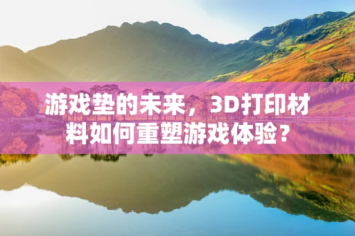 游戏垫的未来，3D打印材料如何重塑游戏体验？