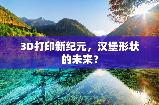 3D打印新纪元，汉堡形状的未来？