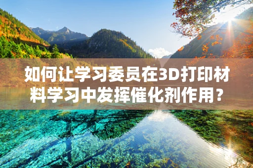 如何让学习委员在3D打印材料学习中发挥催化剂作用？