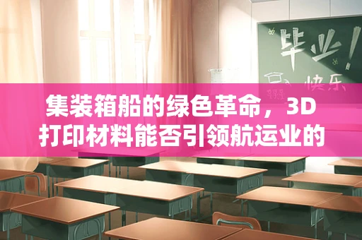 集装箱船的绿色革命，3D打印材料能否引领航运业的新航向？