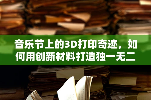 音乐节上的3D打印奇迹，如何用创新材料打造独一无二的乐器？