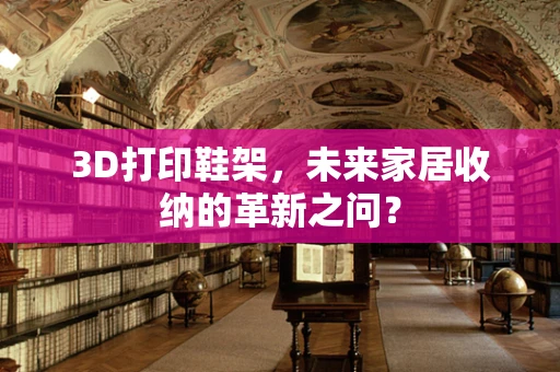 3D打印鞋架，未来家居收纳的革新之问？
