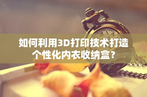 如何利用3D打印技术打造个性化内衣收纳盒？
