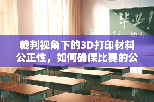 裁判视角下的3D打印材料公正性，如何确保比赛的公平性？