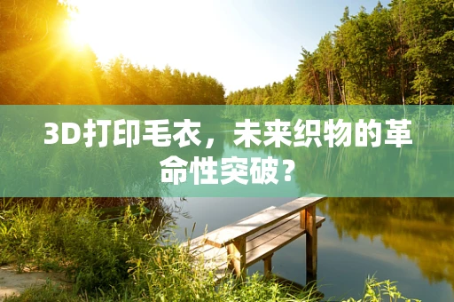 3D打印毛衣，未来织物的革命性突破？