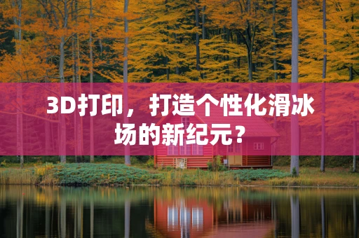3D打印，打造个性化滑冰场的新纪元？
