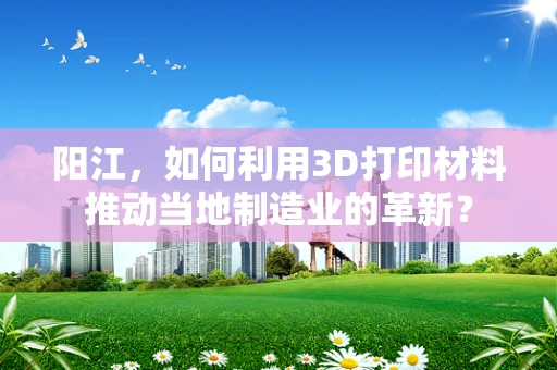 阳江，如何利用3D打印材料推动当地制造业的革新？
