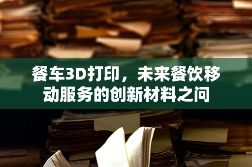 餐车3D打印，未来餐饮移动服务的创新材料之问