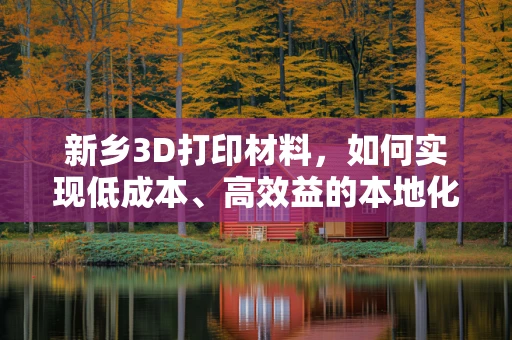 新乡3D打印材料，如何实现低成本、高效益的本地化生产？