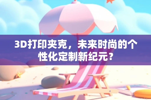 3D打印夹克，未来时尚的个性化定制新纪元？