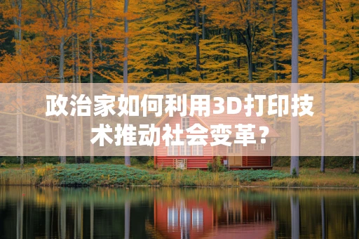 政治家如何利用3D打印技术推动社会变革？