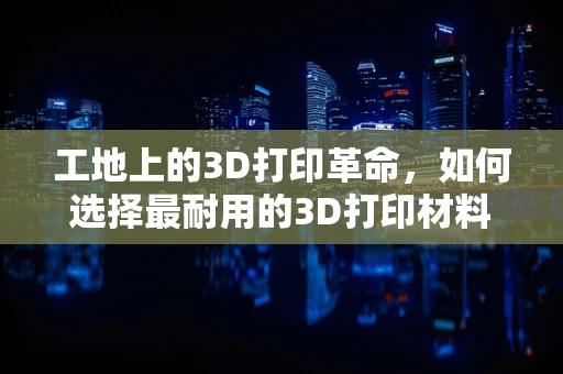 工地上的3D打印革命，如何选择最耐用的3D打印材料？
