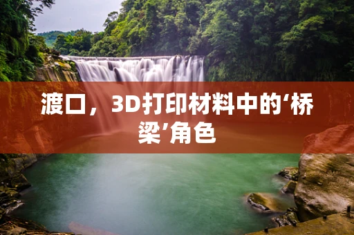 渡口，3D打印材料中的‘桥梁’角色