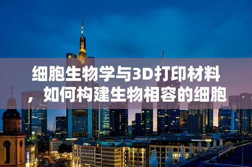 细胞生物学与3D打印材料，如何构建生物相容的细胞培养支架？