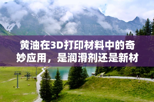 黄油在3D打印材料中的奇妙应用，是润滑剂还是新材料的灵感之源？