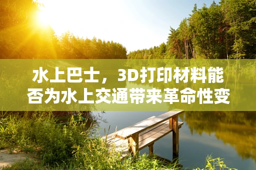 水上巴士，3D打印材料能否为水上交通带来革命性变革？