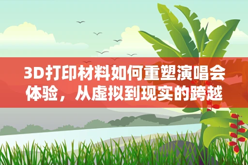 3D打印材料如何重塑演唱会体验，从虚拟到现实的跨越？