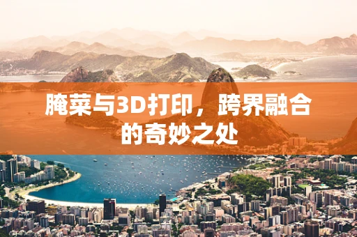 腌菜与3D打印，跨界融合的奇妙之处