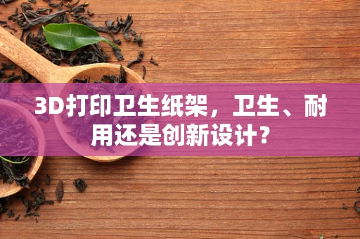 3D打印卫生纸架，卫生、耐用还是创新设计？